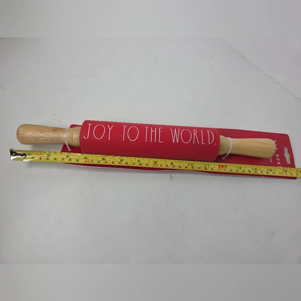 Rae Dunn Joy To The World Rolling Pin And 3 Piece Ho Ho Ho Spatula Set NEW